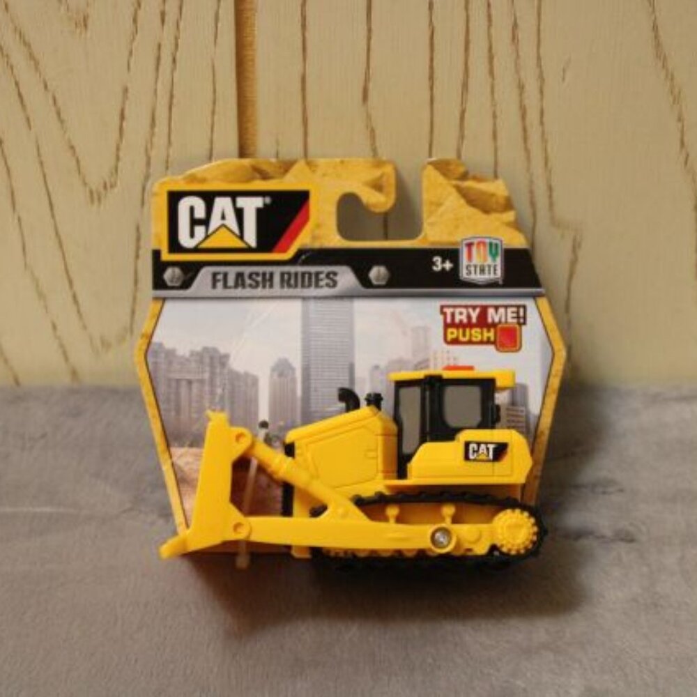 Caterpillar Flash Rides Kids Bulldozer Toy with Lights & Sound - New